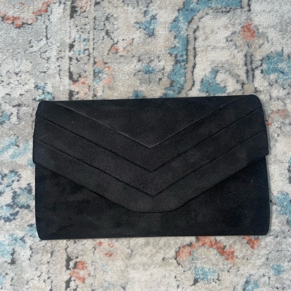 Evening bag black velvet